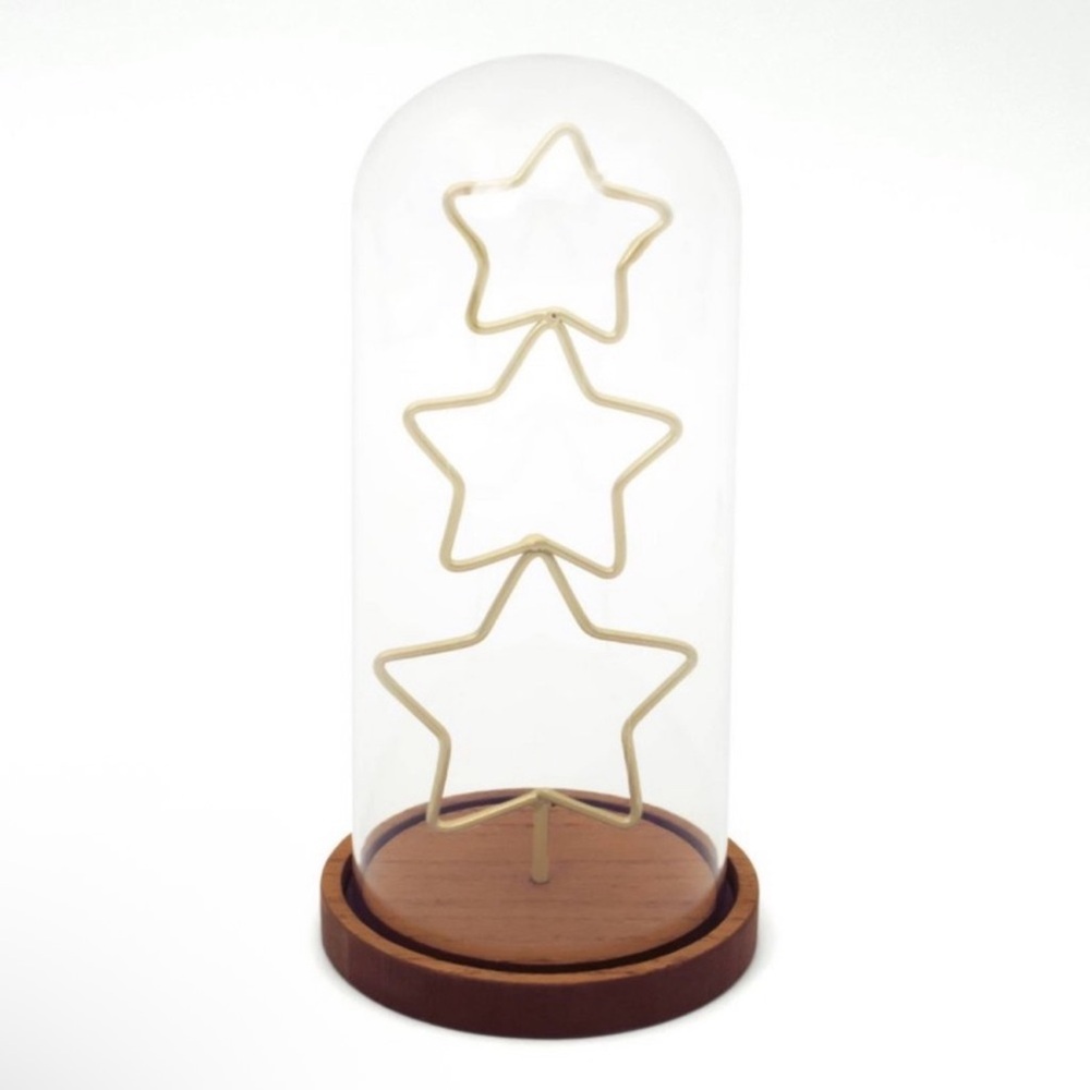 New! Target Bullseye Playground Stacked Gold Stars Cloche Tree